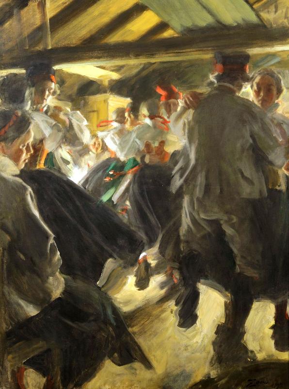 Anders Zorn Dance in the Gopsmorkate oil painting picture